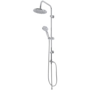 Colonna doccia H105cm in acciaio cromato con soffione tondo Platinum Feridras