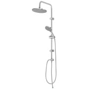 Colonna doccia H93cm in acciaio cromato con soffione tondo Platinum Feridras