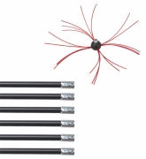 kit pulizia camini e canne fumarie per trapano Cenedrill Ribimex