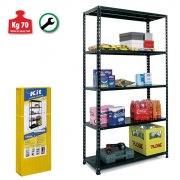 Scaffale a bullone 100x40 5 piani Bizzotto B200