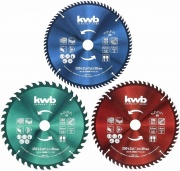 Lame per troncatrici Kwb 250x30x3.0 mm set 3 pz