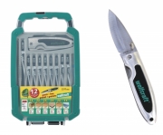 Lame per seghetto alternativo 12 pz coltellino in omaggio Wolfcraft 2377000