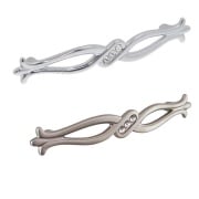 Maniglia per mobili in stile moderno con Swarovski Linea Luxury Serie 15 Giusti