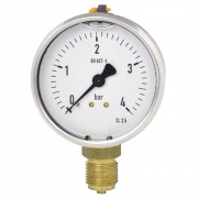 Manometro 0-4 e 0-6 Bar Radiale da 1/4 Leo