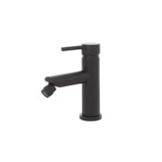 Miscelatore per bidet in acciaio inox nero opaco con piletta York Feridras
