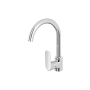 Miscelatore per lavello canna alta in ottone cromato Kitchen Feridras