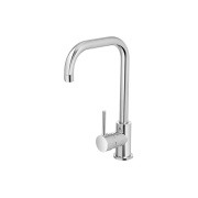 Miscelatore per lavello canna svedese in ottone cromato Kitchen Feridras