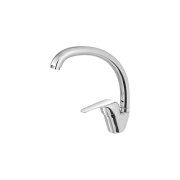 Miscelatore per lavello canna alta in ottone cromato Kitchen Feridras