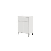 Mobile da bagno 60cm bianco laccato con 2 ante e cassetto Mondo 2.0 Feridras