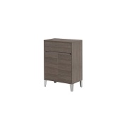Mobile da bagno 60cm rovere scuro con 2 ante e cassetto Mondo 2.0 Feridras
