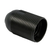 Portalampada e 27 filettato nero