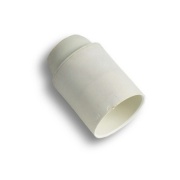 Portalampada e 27 liscio bianco