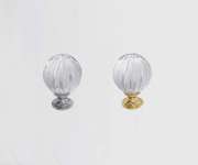 Pomello per mobili in stile moderno con cristallo trasparente Linea Luxury Serie 680 Giusti