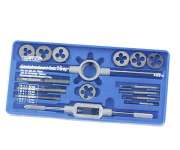 Set 16pz. di filiere e maschi per filettatura Kraftixx