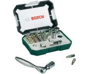 Set 26pz. di bit di avvitamento con chiave a cricchetto Bosch Rainbow Evo
