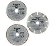 Set 3 dischi da taglio diamantati da 115mm Einhell