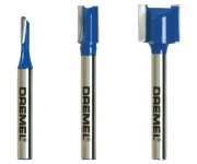 Set 3 frese per scanalatura nel legno per Dremel Trio TR673