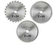 Set 3 dischi da taglio per legno da 160mm sega circolare Einhell