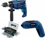 Set Trapano a percussione BT-ID 710 + Cacciavite a batteria BT-SD 3.6V Einhell