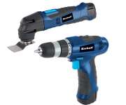 Set utensile multifunzione e trapano avvitatore a batteria a litio BT-TK 10,8 Li Einhell