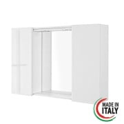 Specchiera da bagno bianco laccato 91x61 cm con 2 ante Mondo 2.0 Feridras