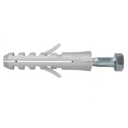 Tasselli In Nylon 12 x 60 mm Con Vite T.Esagonale 8 x 80 mm Unifix 50 Pz