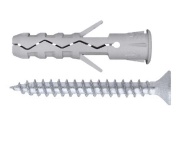 tasselli in nylon Con Vite 6 x 30 mm Vorpa 10 Pz