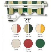 Tenda da sole avvolgibile a barra quadra San Giorgio