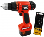 Trapano avvitatore a batteria Black & Decker 12 v ast12bxc-xk