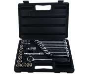 Chiave a cricchetto bussole chiavi combinate poligonali in valigetta Stanley 1-89-105