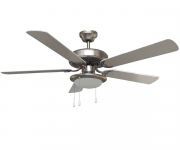 Ventilatore a soffitto 5 pale 65 Watt Argento Vinco 70915 