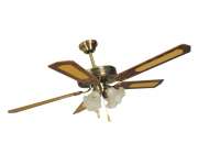 Ventilatore a soffitto 5 pale in legno 65 Watt Vinco 70900