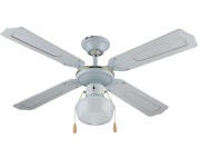 Ventilatore a soffitto 4 pale 55 Watt Vinco 70912 Bianco