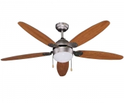 Ventilatore a soffitto 5 pale in legno 65 Watt Vinco 70922