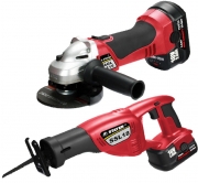 Smerigliatrice agl 115 + sega universale a batteria ssl 18 Stayer