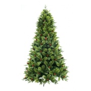 Albero di natale Byron con pigne 180-270 cm