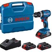 Bosch Trapano a batteria a percussione GSB 18V-45 Professional (3x4.0 ah Pro core) 