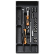 Cacciavite chiave a cricchetto con bussole in Termoformato Beta T91