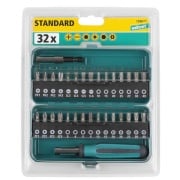 Cacciavite porta inserti con 30 inserti misti Wolfcraft 1388