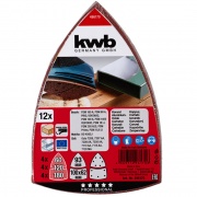 Carta abrasiva triangolare 100x62,93 mm  12 pz Kwb