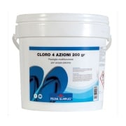 Cloro 4 azioni per piscine in pastiglie da 200 grammi Lapi Chimici
