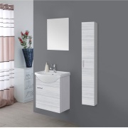 Mobile da bagno sospeso 55 cm 1 anta grigio Stella Feridras