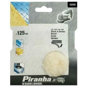 Cuffia Lana 125 mm Per levigatrici rotorbitali Black and decker 