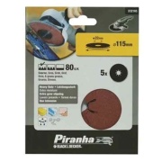 Dischi abrasivi 115 mm per smerigliatrici angolari Grana 80 pz 5 Black e decker