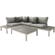 Salotto Da Giardino In legno e Alluminio Eva