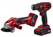 Einhell TC-TK 18 Li Kit Trapano a batteria con smerigliatrice 2 batterie