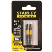 Inserti esagonali Ph3 set due pz 50 mm Stanley 