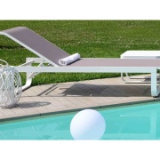 Sdraio Da Giardino In Alluminio e Textilene Aloe