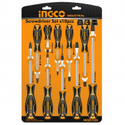 Serie di 10 cacciaviti Ingco HKSD1028