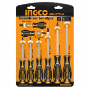 Serie di 8 cacciaviti misti Ingco HKSD0828